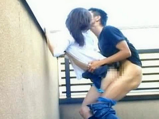 Nippon XXX: Thai doll fucking guy on Tokyo roof